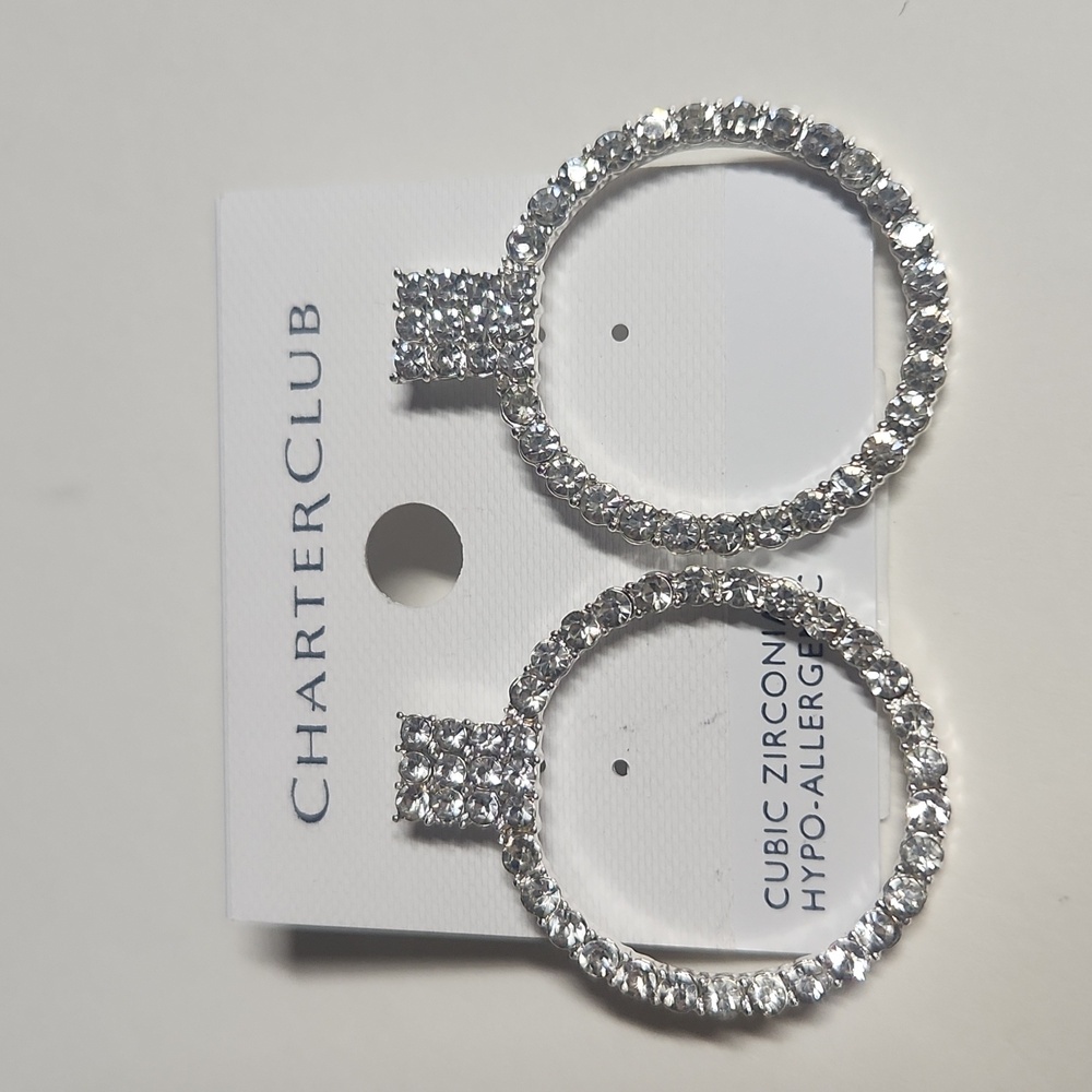 ÇHARTER CLUB Hoop Earrings NWT